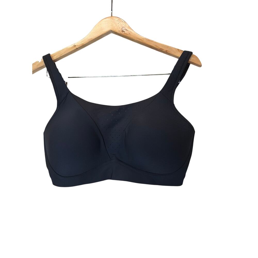 Lululemon Size 36E Black High Support Running Sports Bra Molded Cups
